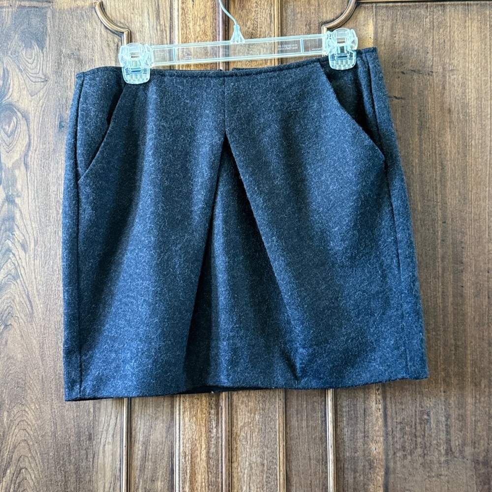 CAbi Dark Gray Mini Skirt